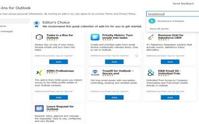 Broadvoice Scheduler for Microsoft 365 — screenshot