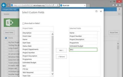 Bulk Edit for Microsoft 365 — screenshot