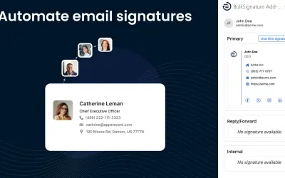 BulkSignature - Email Signature Management for Office 365 for Microsoft 365 — screenshot