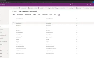 Business Central Virtual Table for Microsoft 365 — screenshot