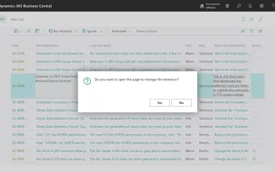 BusinessCentral.Sentinel for Microsoft 365 — screenshot