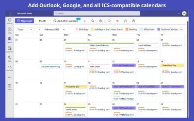 Calendar Hub Team Scheduler for Microsoft 365 — screenshot