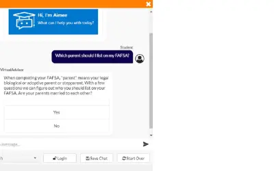 CampusLogic VirtualAdvisor for Microsoft 365 — screenshot