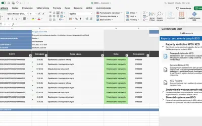 CARBOwaste PL BDO for Microsoft 365 — screenshot
