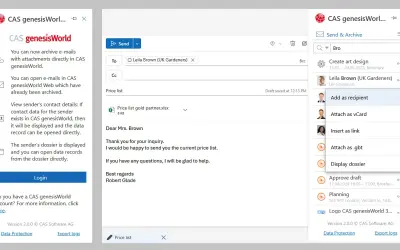 CAS genesisWorld for Microsoft 365 — screenshot