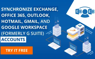 CB Exchange Server Sync for Microsoft 365 — screenshot