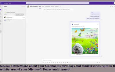 Celebrations for Microsoft 365 — screenshot