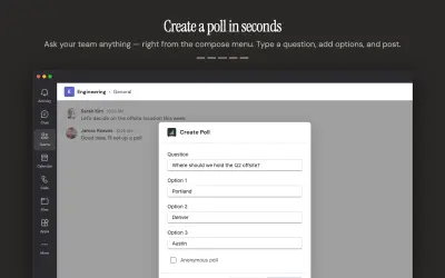 ChalkHR Polls & Surveys for Microsoft 365 — screenshot