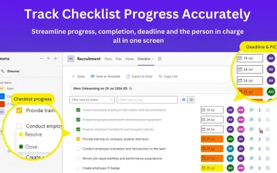 Checklist as a Service for Microsoft 365 — screenshot