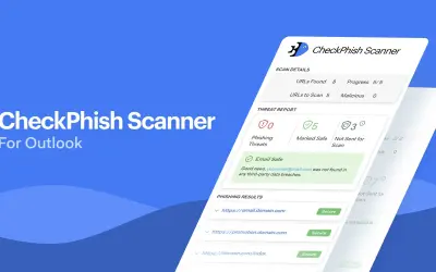 CheckPhish Scanner for Outlook for Microsoft 365 — screenshot