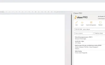 Citace PRO for Word for Microsoft 365 — screenshot