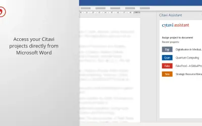 Citavi Assistant Beta for Microsoft 365 — screenshot