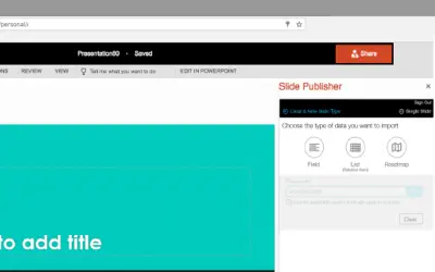 Clarizen Slide Publisher for Microsoft 365 — screenshot