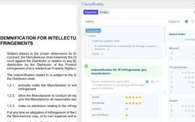 ClauseBuddy for Microsoft 365 — screenshot