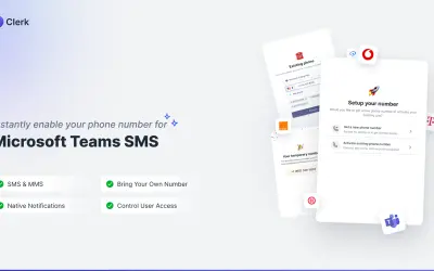 Clerk SMS for Microsoft 365 — screenshot