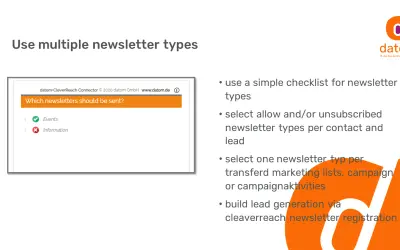CleverReach Connector: Newsletter integration for Microsoft 365 — screenshot