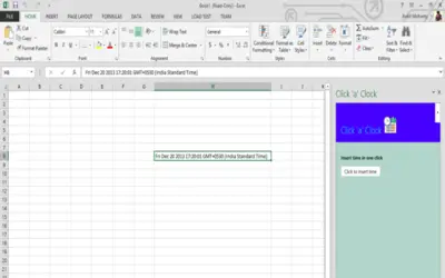 Click 'a' Clock for Microsoft 365 — screenshot