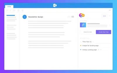 ClickUp for Outlook for Microsoft 365 — screenshot
