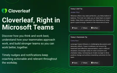 Cloverleaf App for Microsoft 365 — screenshot