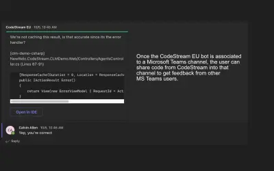 CodeStream EU for Microsoft 365 — screenshot