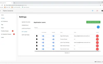 Collaboration Governor for Microsoft 365 — screenshot