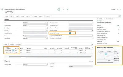 Combine Warehouse Shipment for Microsoft 365 — screenshot
