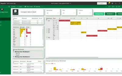 Compare data in Excel for Microsoft 365 — screenshot