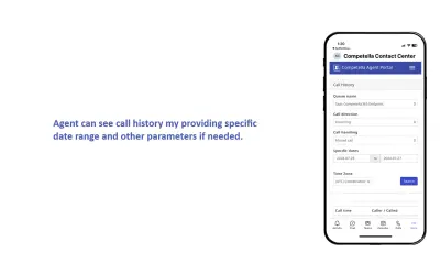 Competella Contact Center for Microsoft 365 — screenshot