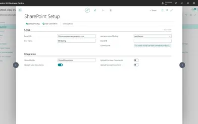 Connector for SharePoint for Microsoft 365 — screenshot