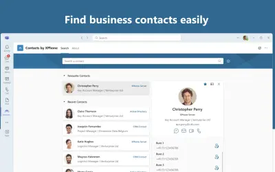 Contacts by XPhone for Microsoft 365 — screenshot