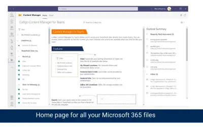 Content Manager for Microsoft 365 — screenshot