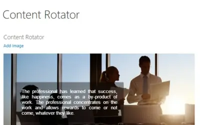 Content Rotator for Microsoft 365 — screenshot