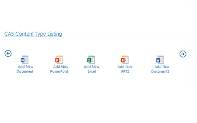 Content Type Listing - FREE for Microsoft 365 — screenshot