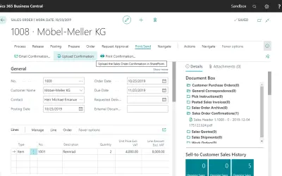 COSMO Document Management System for Microsoft 365 — screenshot
