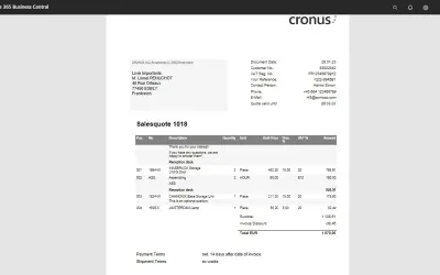 COSMO Document Set for Microsoft 365 — screenshot