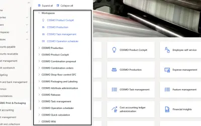 COSMO Print and Packaging for Microsoft 365 — screenshot