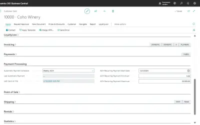 Credit Card Processing for Microsoft 365 — screenshot