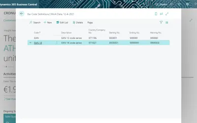 CS GS1 Barcode Management for Microsoft 365 — screenshot