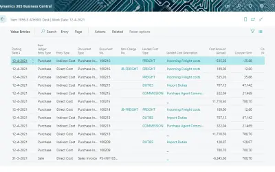 CS Landed Costs for Microsoft 365 — screenshot