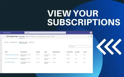 CSP Customer App for Microsoft 365 — screenshot