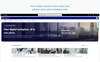 CV Intranet for Microsoft 365 — screenshot