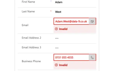 Data8: Real-Time Email Validation for Microsoft 365 — screenshot