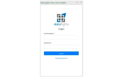 dataSights Xero Add In for Microsoft 365 — screenshot