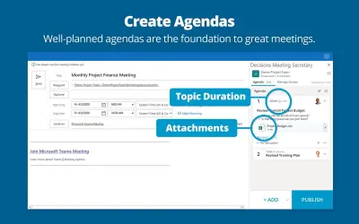 Decisions Meeting Secretary for Microsoft 365 — screenshot