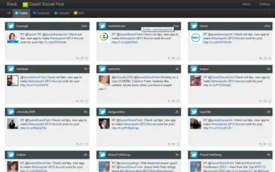 Dell Social Hub for Microsoft 365 — screenshot