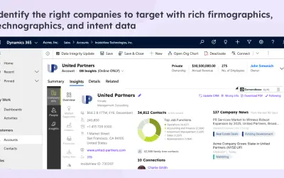 Demandbase for Microsoft 365 — screenshot