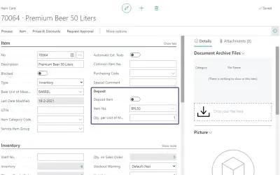 Deposit Items for Microsoft 365 — screenshot