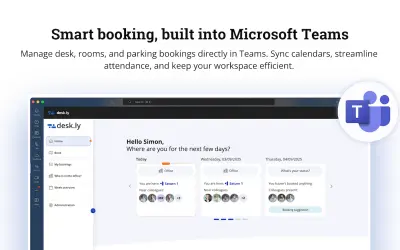 desk.ly for Microsoft 365 — screenshot