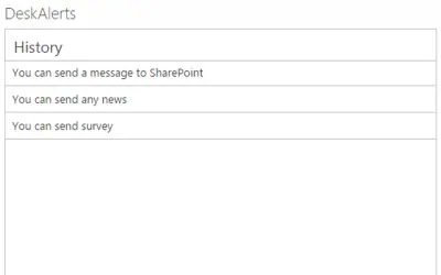 DeskAlerts for Microsoft 365 — screenshot