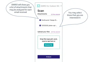 DIARIO for Microsoft 365 — screenshot